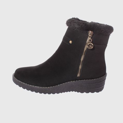 Botin Negro Vía Franca Mujer-1
