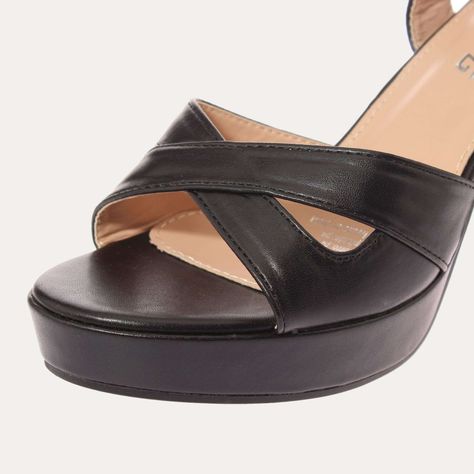 Sandalia Plataforma Negro Vía Franca Mujer Art: 5PG23631BLACK-3
