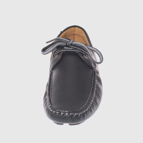 Zapato Negro Vía Franca Hombre-1