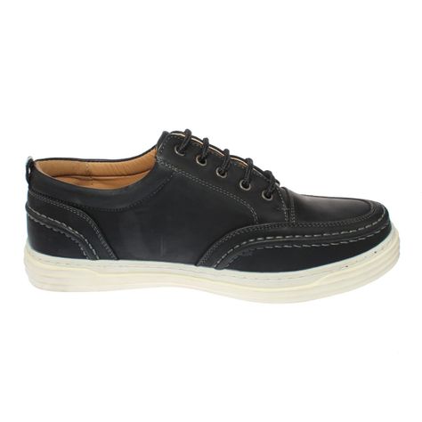 Zapato Negro Vía Franca Hombre-1