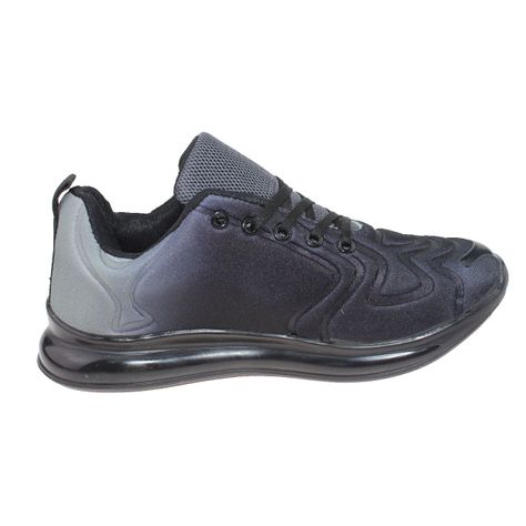 Zapatilla Casual Para Mujer Color Negro/Gris-3