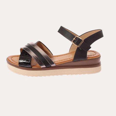 Sandalia Negro Vía Franca Mujer Art: 51309B3226BLACK-1