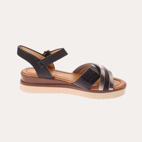 Sandalia Negro Vía Franca Mujer Art: 51309B3226BLACK-3