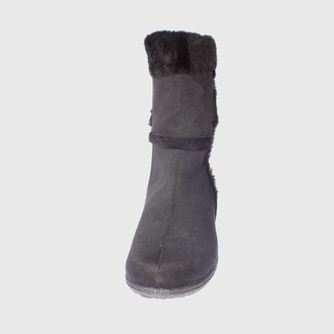 Bota piel Negro Vía Franca Mujer-2