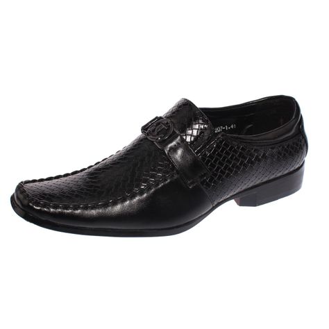 Mocasín Negro Vía Franca Hombre-0