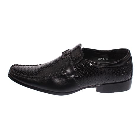 Mocasín Negro Vía Franca Hombre-1