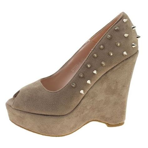 Zapato Casual Para Mujer Color Caqui-1