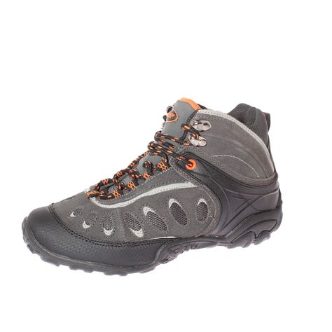 Zapatilla Outdoor Negro/Gris/Amarillo Vía Franca Niño-0