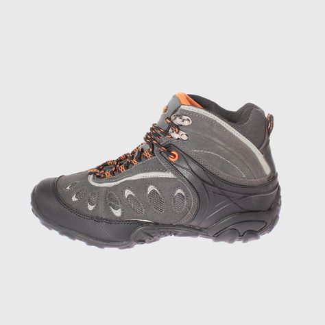 Zapatilla Outdoor Negro/Gris/Amarillo Vía Franca Niño-1