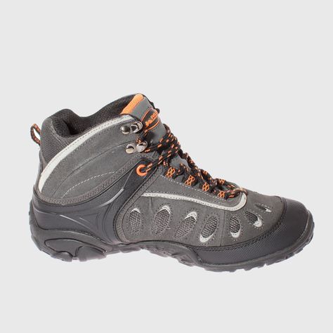 Zapatilla Outdoor Negro/Gris/Amarillo Vía Franca Niño-4