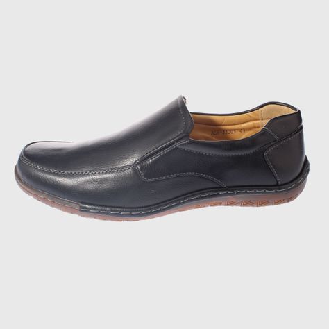 Mocasín Negro Vía Franca Hombre-1