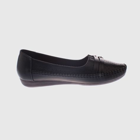 Mocasín Negro Vía Franca Mujer-2