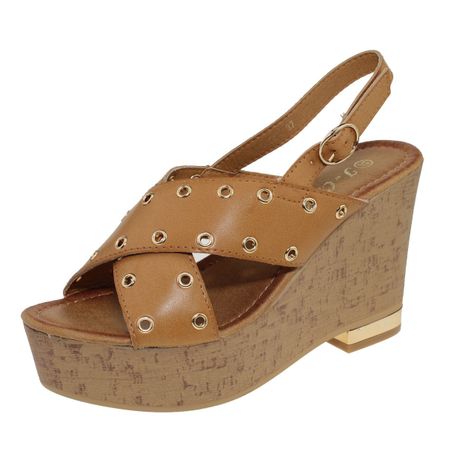 Sandalia Beige Vía Franca Mujer-0