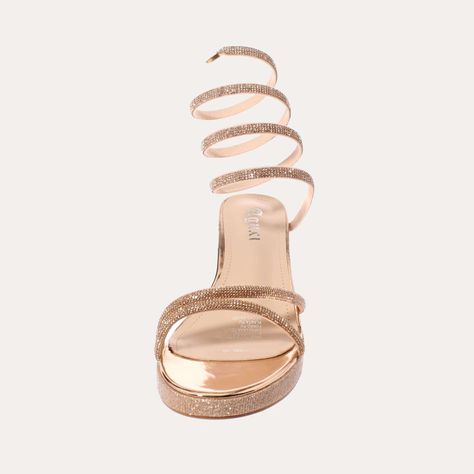 Sandalia Taco Dorado Vía Franca Mujer Art: 52100CHAMPAGNE-2