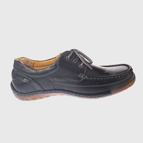 Zapato Negro Vía Franca Hombre-3