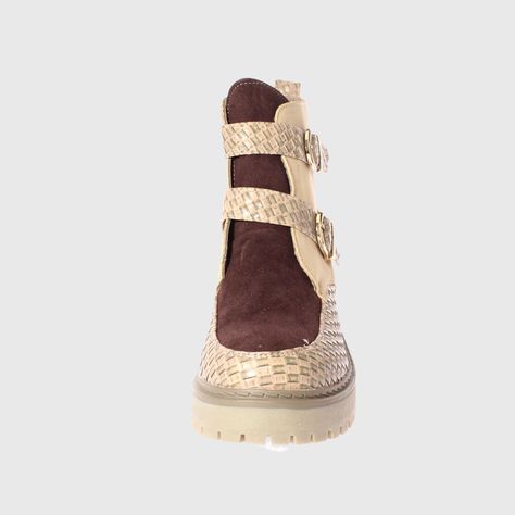Botín Beige Vía Franca Mujer-1