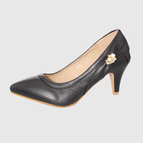 Zapato taco Negro Vía Franca Mujer-1