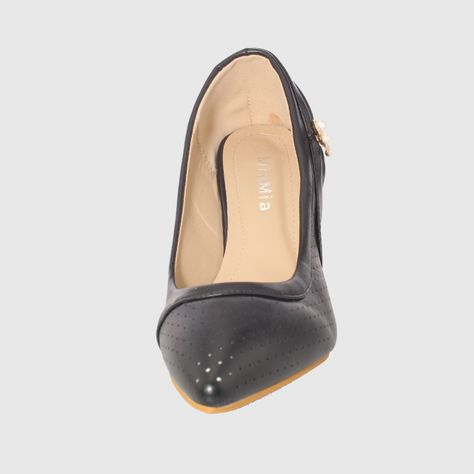 Zapato taco Negro Vía Franca Mujer-2