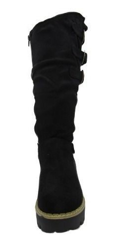 Bota Casual Para Mujer Color Negro-1