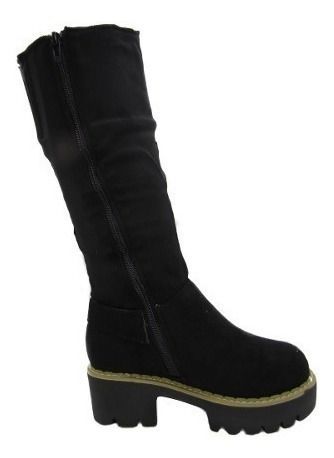Bota Casual Para Mujer Color Negro-2