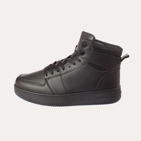 Zapatilla Caña Negro Vía Franca Hombre Art: 8PG244714BLACK-1