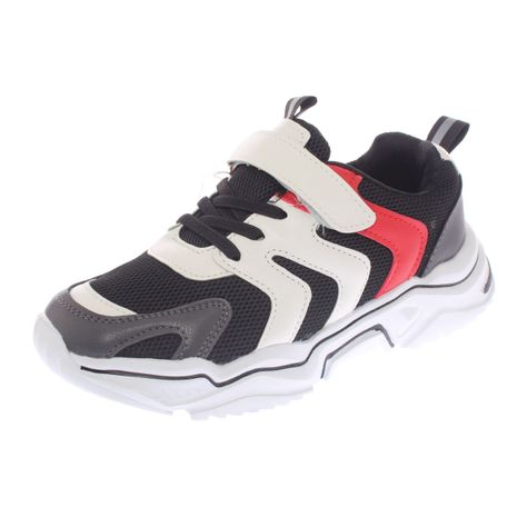 Zapatilla Negro/rojo Vía Franca Niño-0