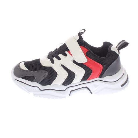 Zapatilla Negro/rojo Vía Franca Niño-3