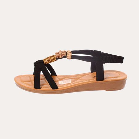 Sandalia Negro Vía Franca Mujer Art: 5KD51BLACK-1