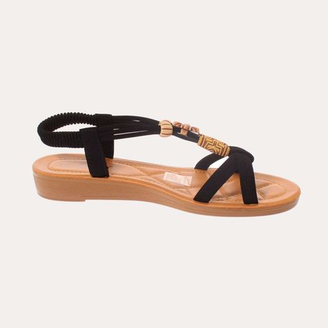 Sandalia Negro Vía Franca Mujer Art: 5KD51BLACK-3