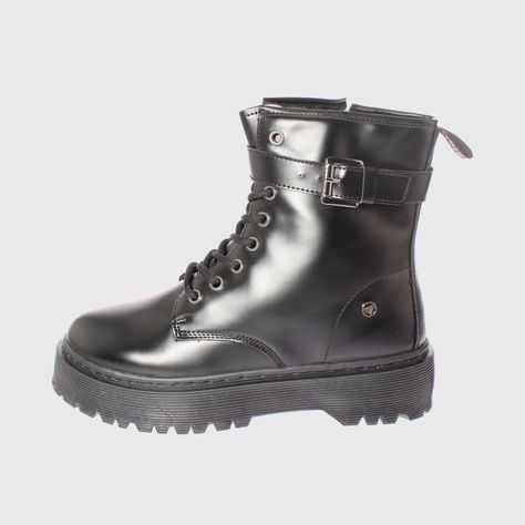 Botin Negro Vía Franca Mujer-1