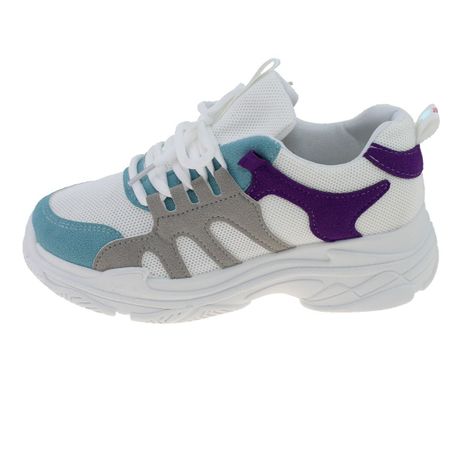 Zapatilla Blanco Morado Vía Franca Mujer-1