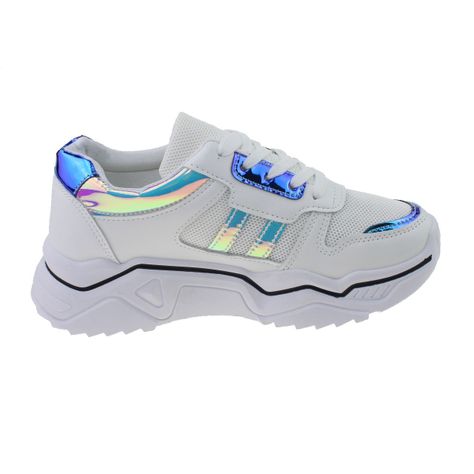 Zapatilla Blanco/verde Vía Franca Mujer-1