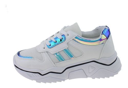 Zapatilla Blanco/verde Vía Franca Mujer-5