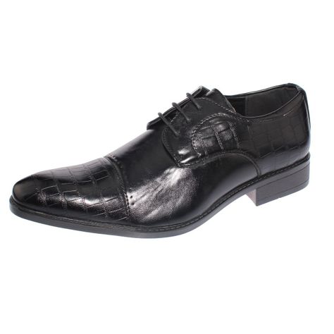 Zapato Formal Negro Vía Franca Hombre-0