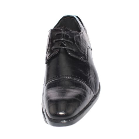 Zapato Formal Negro Vía Franca Hombre-2