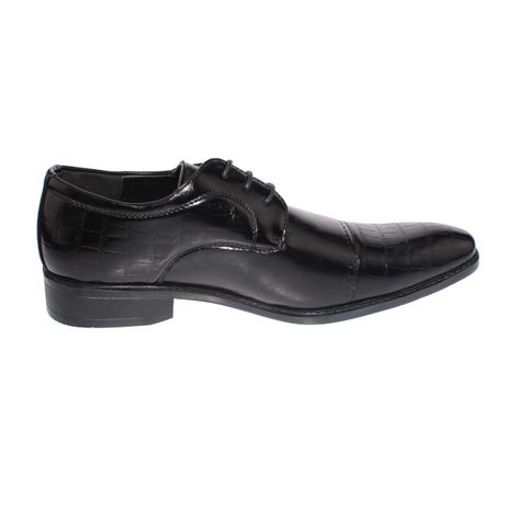 Zapato Formal Negro Vía Franca Hombre-3