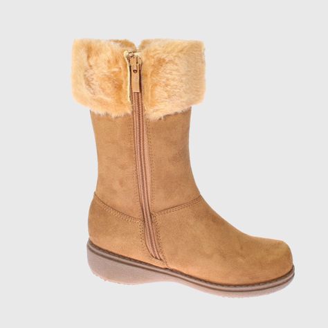 Bota piel Camel Vía Franca Niña-3