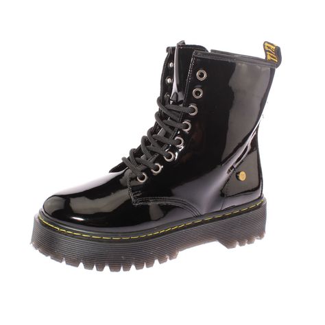 Botin Negro/Amarillo Vía Franca Mujer-0