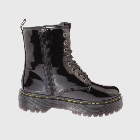 Botin Negro/Amarillo Vía Franca Mujer-3