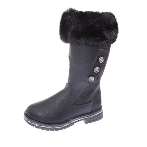 Bota Negro Vía Franca Niña-0