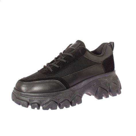 Zapatilla Plataforma Negro Vía Franca Mujer Art: 5LY036BLACK-0
