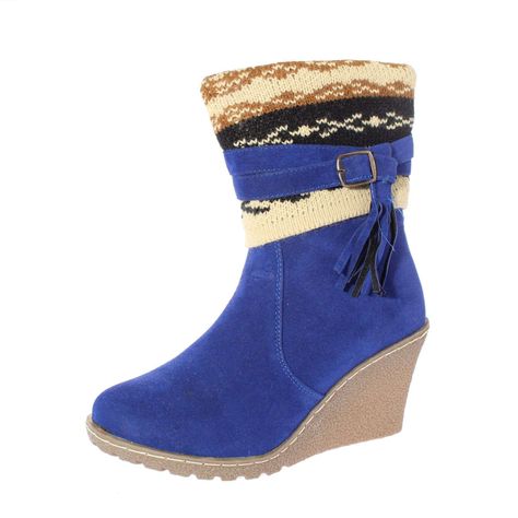 Bota Taco Chino Azul Vía Franca Mujer Art: 51214BLUE-0