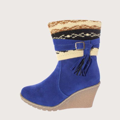 Bota Taco Chino Azul Vía Franca Mujer Art: 51214BLUE-1