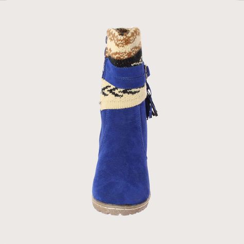 Bota Taco Chino Azul Vía Franca Mujer Art: 51214BLUE-2