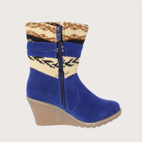 Bota Taco Chino Azul Vía Franca Mujer Art: 51214BLUE-3