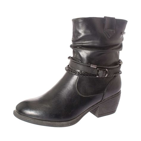 Bota Negro Vía Franca Mujer-0