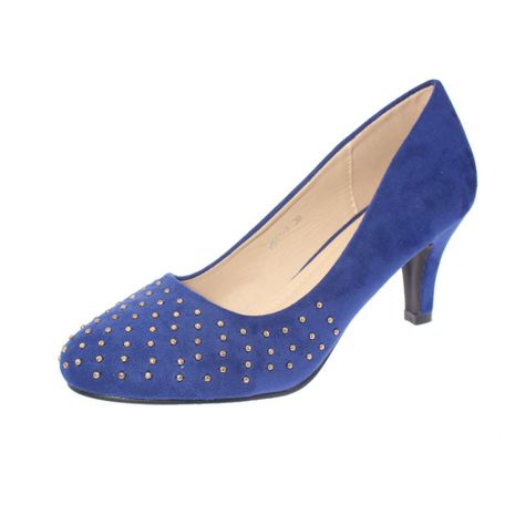 Zapato taco Azul Vía Franca Mujer-0
