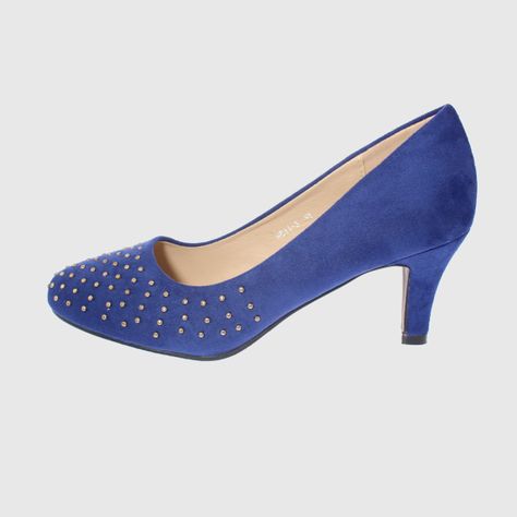 Zapato taco Azul Vía Franca Mujer-1