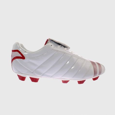 Zapato Futbol Blanco/Rojo Vía Franca Hombre-4