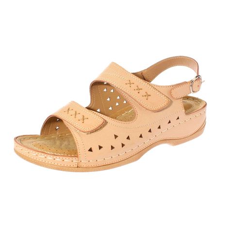 Sandalia Confort Beige Vía Franca Mujer Art: 5FN404BEIGE-0
